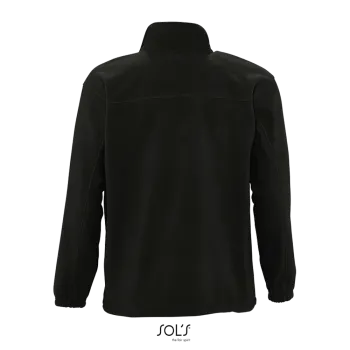 Φωτογραφία από πίσω από North 4-5XL - Ανδρική ζακέτα fleece σε χρώμα Black