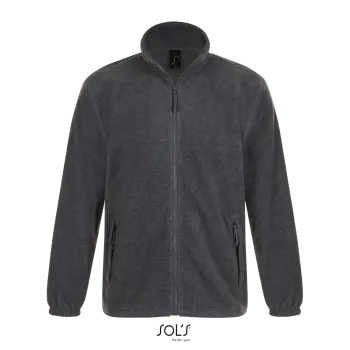 Φωτογραφία από μπροστά από North 4-5XL - Ανδρική ζακέτα fleece σε χρώμα Grey Melange