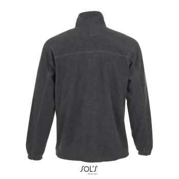 Φωτογραφία από πίσω από North 4-5XL - Ανδρική ζακέτα fleece σε χρώμα Grey Melange