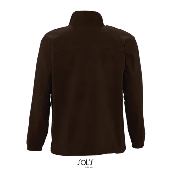 Φωτογραφία από πίσω από North 4-5XL - Ανδρική ζακέτα fleece σε χρώμα Dark Chocolate