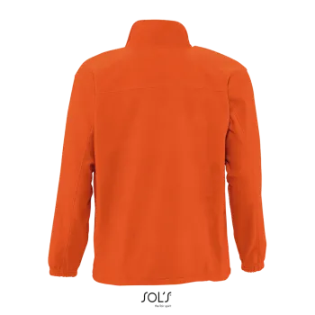 Φωτογραφία από πίσω από North 4-5XL - Ανδρική ζακέτα fleece σε χρώμα Orange