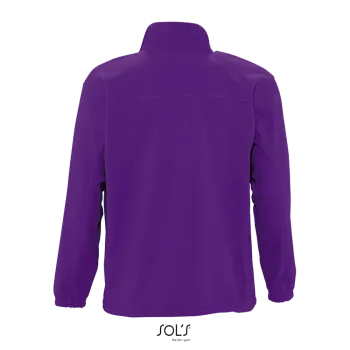 Φωτογραφία από πίσω από North 4-5XL - Ανδρική ζακέτα fleece σε χρώμα Dark Purple