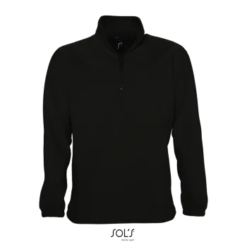 Φωτογραφία από μπροστά από Ness 4-5XL - Unisex fleece μπλούζα σε χρώμα Black