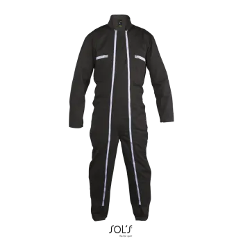 Φωτογραφία από μπροστά από Jupiter Pro - Ολόσωμη φόρμα εργασίας με διπλό φερμουάρ σε χρώμα Dark Grey