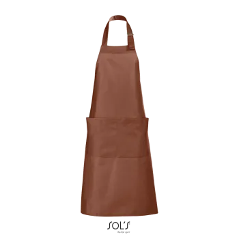 Φωτογραφία από μπροστά από Gala - Μακριά ποδιά με τσέπες σε χρώμα Brown