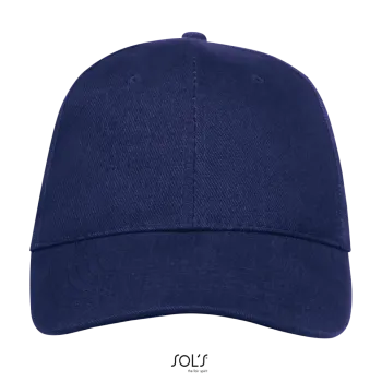 Φωτογραφία από μπροστά από Buffalo - Εξάφυλλο καπέλο τζόκεϊ σε χρώμα French Navy