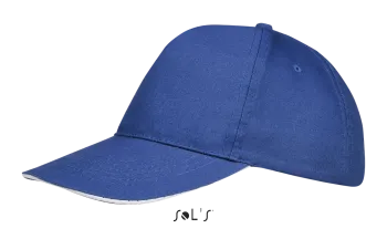 Φωτογραφία προφίλ από Sunny - Πεντάφυλλο καπέλο τζόκεϊ σε χρώμα Royal-White