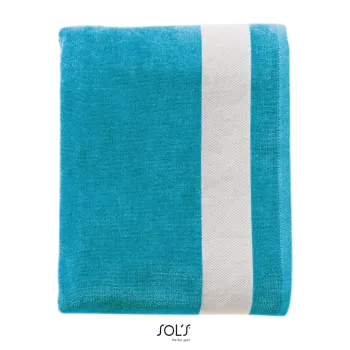 Φωτογραφία από μπροστά από Lagoon - Πετσέτα θαλάσσης σε χρώμα Turquoise