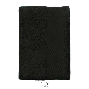Φωτογραφία από μπροστά από Island 30 - Πετσέτα χεριών επισκεπτών σε χρώμα Black