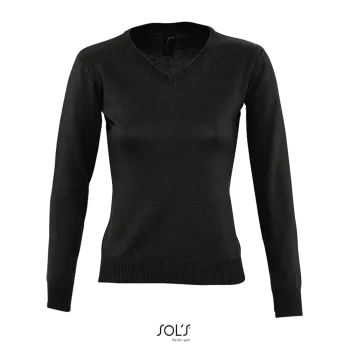 Φωτογραφία από μπροστά από Galaxy Women - Γυναικείο πουλόβερ με λαιμόκοψη τύπου 