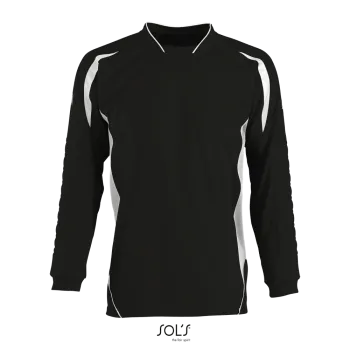 Φωτογραφία από μπροστά από Azteca Kids - Παιδική μπλούζα τερματοφύλακα σε χρώμα Black-White