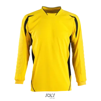 Φωτογραφία από μπροστά από Azteca Kids - Παιδική μπλούζα τερματοφύλακα σε χρώμα Lemon-Black