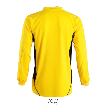 Φωτογραφία από πίσω από Azteca Kids - Παιδική μπλούζα τερματοφύλακα σε χρώμα Lemon-Black