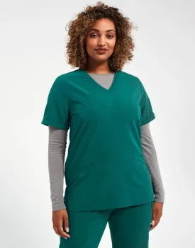 Δεύτερη φωτογραφία από 'Invincible' - Γυναικεία ελαστική μπλούζα νοσηλευτικής Onna σε χρώμα Clean Green