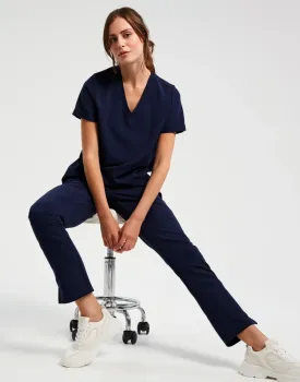 Πέμπτη φωτογραφία από 'Invincible' - Γυναικεία ελαστική μπλούζα νοσηλευτικής Onna σε χρώμα Navy