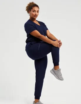 Δεύτερη φωτογραφία από 'Energized' - Γυναικείο ελαστικό παντελόνι νοσηλευτικής Jogger Onna σε χρώμα Navy