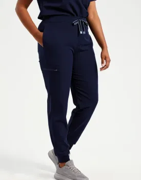 Τέταρτη φωτογραφία από 'Energized' - Γυναικείο ελαστικό παντελόνι νοσηλευτικής Jogger Onna σε χρώμα Navy