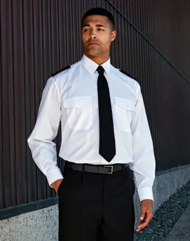 Τρίτη φωτογραφία από PR210 - Ανδρικό Πουκάμισο με επωμίδες μακρυμάνικο σε χρώμα White