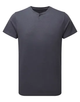 Φωτογραφία από μπροστά από 'Comis' - Ανδρικό T-shirt με κουμπί σε χρώμα Navy Melange
