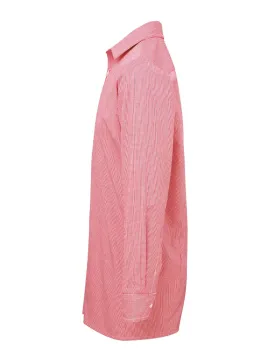 Τρίτη φωτογραφία από PR220 - Ανδρικό μακρυμάνικο καρό πουκάμισο σε χρώμα Red-White