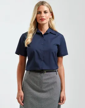 Τέταρτη φωτογραφία από PR302 - Γυναικείο Πουκάμισο Κ/Μ σε χρώμα Navy