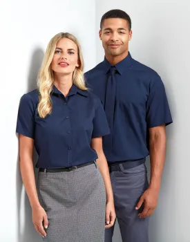 Πέμπτη φωτογραφία από PR302 - Γυναικείο Πουκάμισο Κ/Μ σε χρώμα Navy