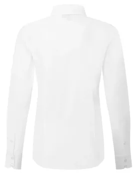 Τέταρτη φωτογραφία από PR303A - Γυναικείο μακρυμάνικο πουκάμισο από ποπλίνα σε χρώμα White