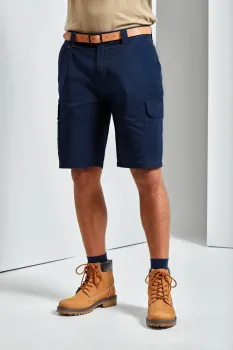 Τέταρτη φωτογραφία από PR564 - Ανδρική βερμούδα cargo με τσέπες σε χρώμα Navy