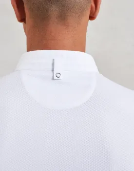 Έκτη φωτογραφία από PR646 - Ανδρικό T-shirt με κουμπί σε χρώμα White