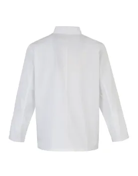 Τέταρτη φωτογραφία από PR665 - Σακάκι σεφ μακρυμάνικο με τρουκς σε χρώμα White