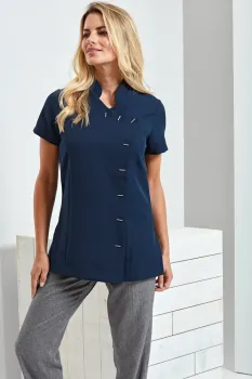 Τέταρτη φωτογραφία από 'Orchid' - Γυναικεία Ρόμπα Αισθητικού σε χρώμα Navy