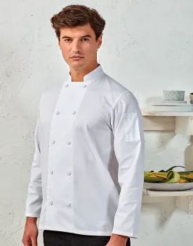 Τρίτη φωτογραφία από PR903 - Σακάκι σεφ μακρυμάνικο διαπνέον Coolchecker® σε χρώμα White