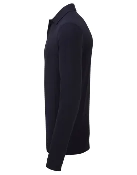 Τέταρτη φωτογραφία από 'Essential' - Unisex μακρυμάνικο πόλο σε χρώμα Navy