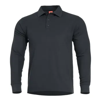 Φωτογραφία Aniketos Long Polo σε Black χρώμα