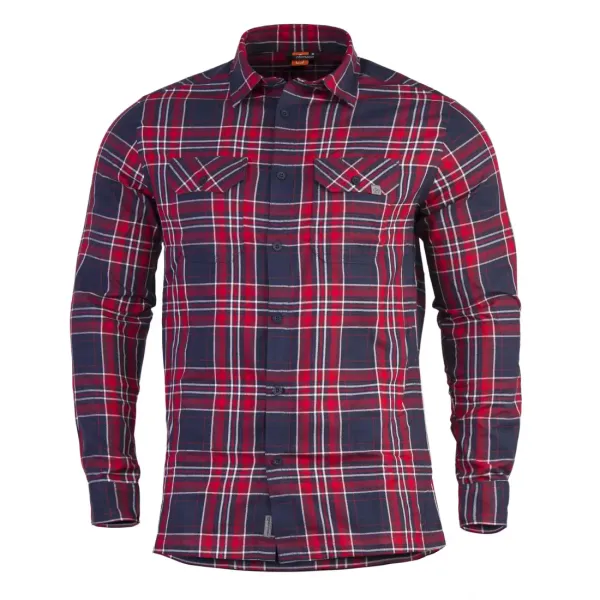 Φωτογραφία Drifter Flannel Shirt K02022 σε Red Checks χρώμα