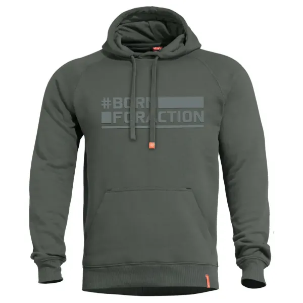 Φωτογραφία Phaeton Hood Sweater σε Camo Green χρώμα