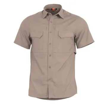 Φωτογραφία Plato Shirt Short σε Khaki χρώμα