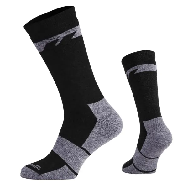 Φωτογραφία Alpine Merino Socks Heavy σε Black χρώμα