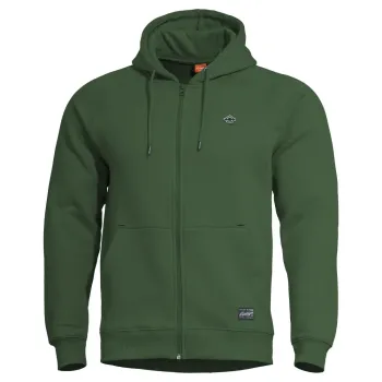 Φωτογραφία Phaeton Hood Zip Sweater σε Springbok Green χρώμα