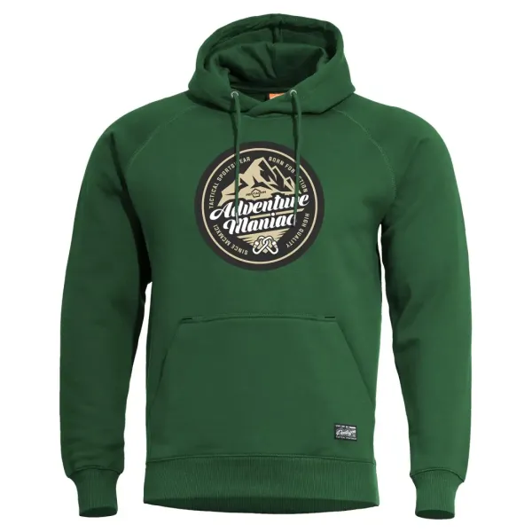 Φωτογραφία Phaeton Hood Sweater σε Springbok Green χρώμα