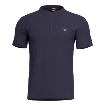 Φωτογραφία Levantes Henley T-Shirt σε Navy Blue χρώμα