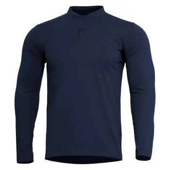 Φωτογραφία Romeo 2.0 Henley Shirt σε Midnight Blue χρώμα