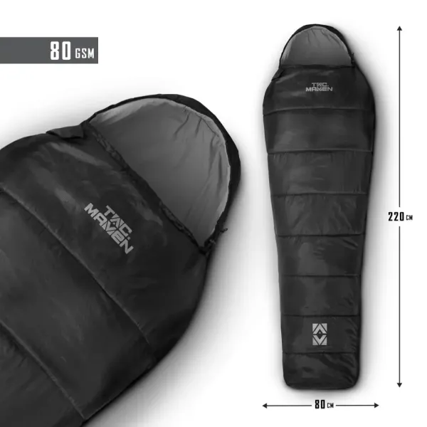 Φωτογραφία Cocoon Sleeping Bag 80gr/M² σε Black χρώμα