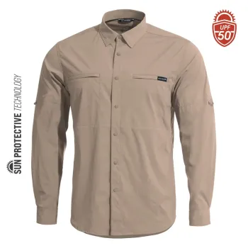 Φωτογραφία Wayne Sunproof Shirt σε Khaki χρώμα