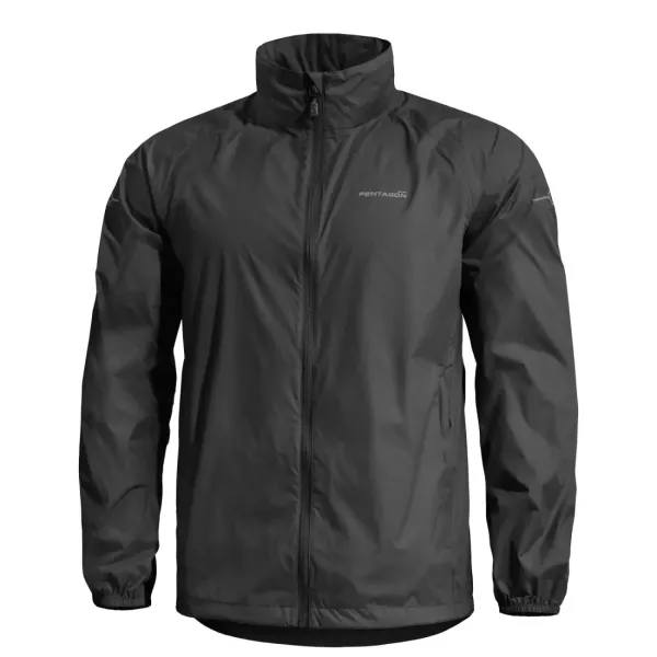 Φωτογραφία Cloudburst Packable Mens Rain Jacket σε Black χρώμα