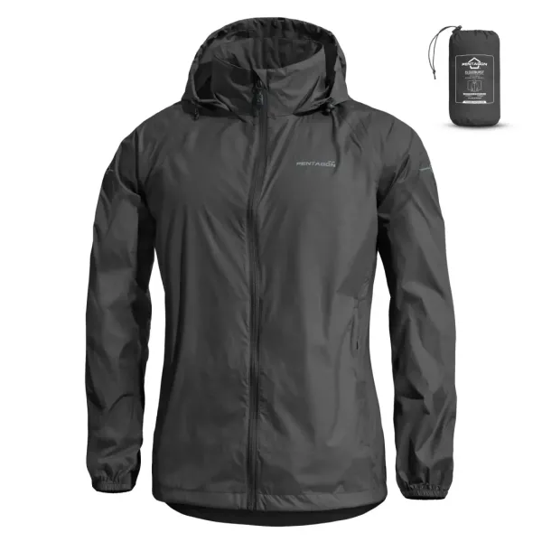 Φωτογραφία Cloudburst Packable Womens Rain Jacket - σε Black χρώμα