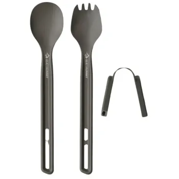 Εικόνα Frontier Ul Σετ Μαχαιροπίρουνων (2 Piece) Κουτάλι Και Κουταλοπιίρουνο Με Μακριά Λαβή σε χρώμα Grey