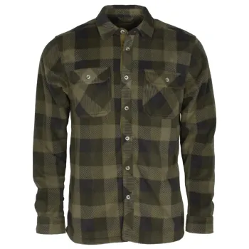 Εικόνα Finnveden Canada Fleece Πουκάμισο Pinewood σε Green-Black χρώμα