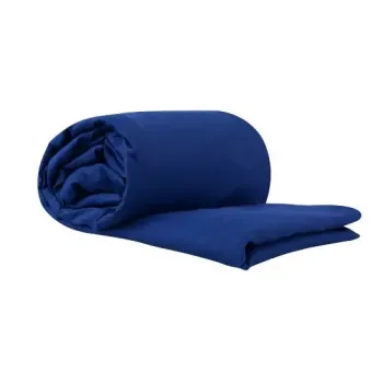 Εικόνα Silk/Cotton Travel Σεντόνι Double (Rectangular) σε χρώμα Blue
