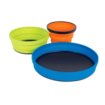 Εικόνα X-Set: 3-Pce (X-Mug,X Bowl, X Plate & Storage Pouch) Σετ Πτυσσόμενων Δοχείων σε χρώμα Multicolor